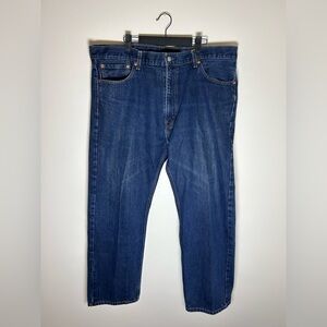 Levi’s 505 Straight Leg Dark Wash Jeans W42 L30